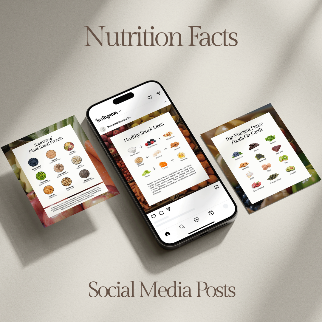 Nutrition Facts Instagram Templates