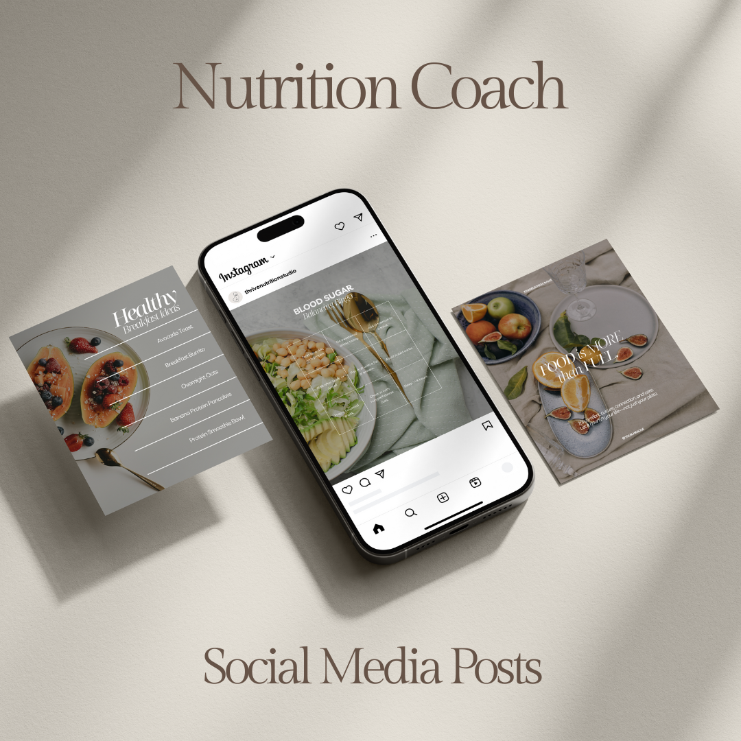 Nutrition Coach Instagram Templates