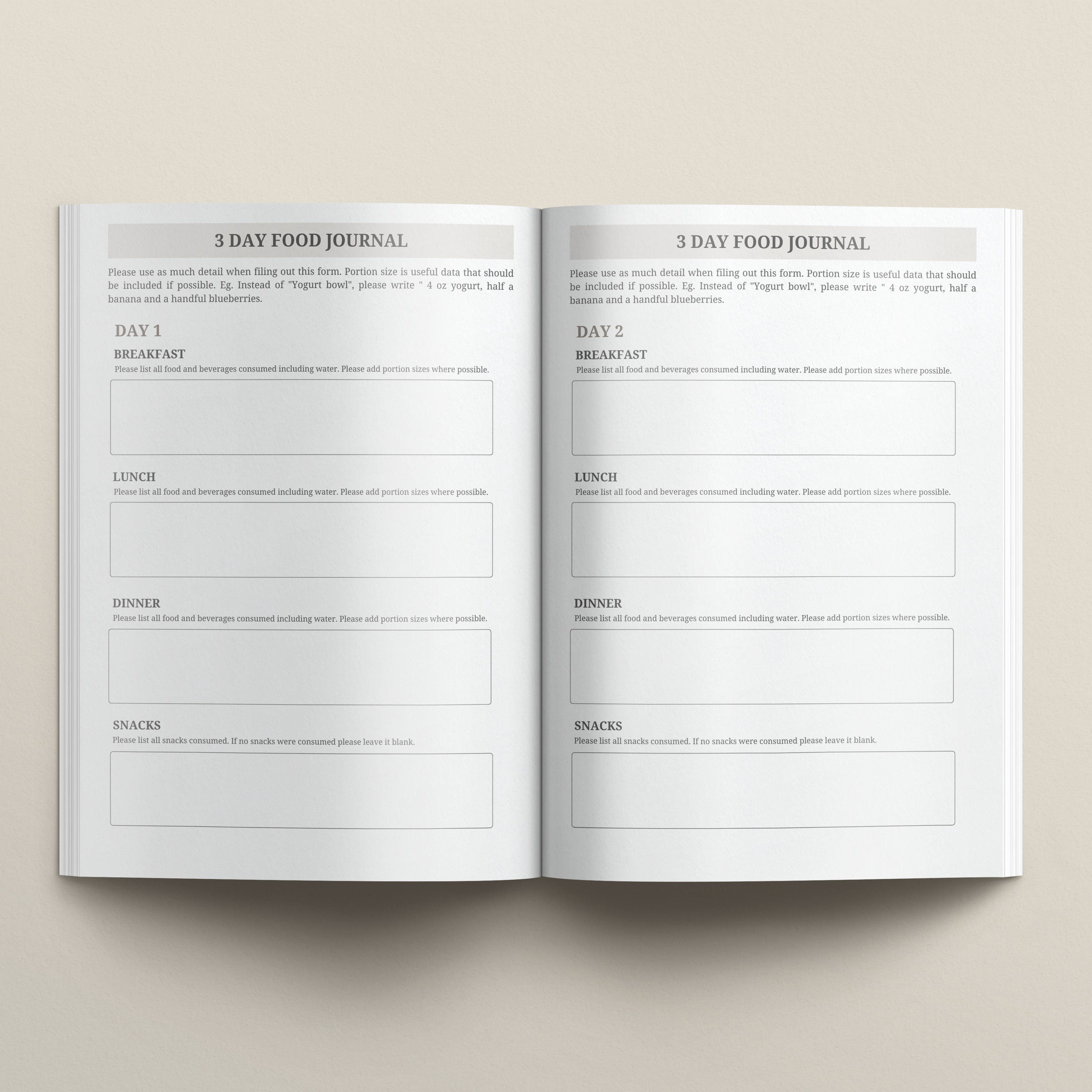 Nutrition Client Intake Form Bundle