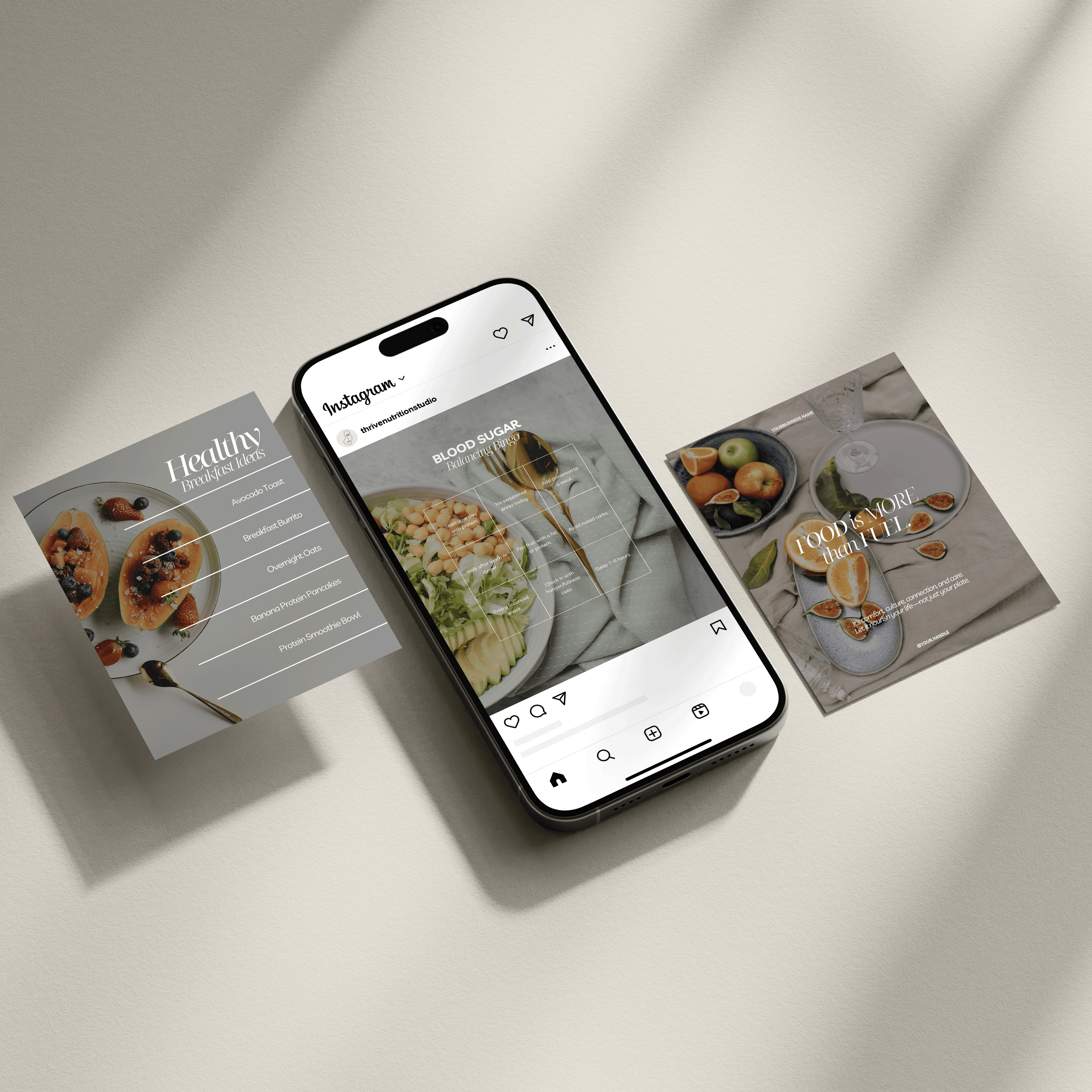 Complete Nutrition & Health Coach Instagram Post Bundle - Thrive Nutrition Studio