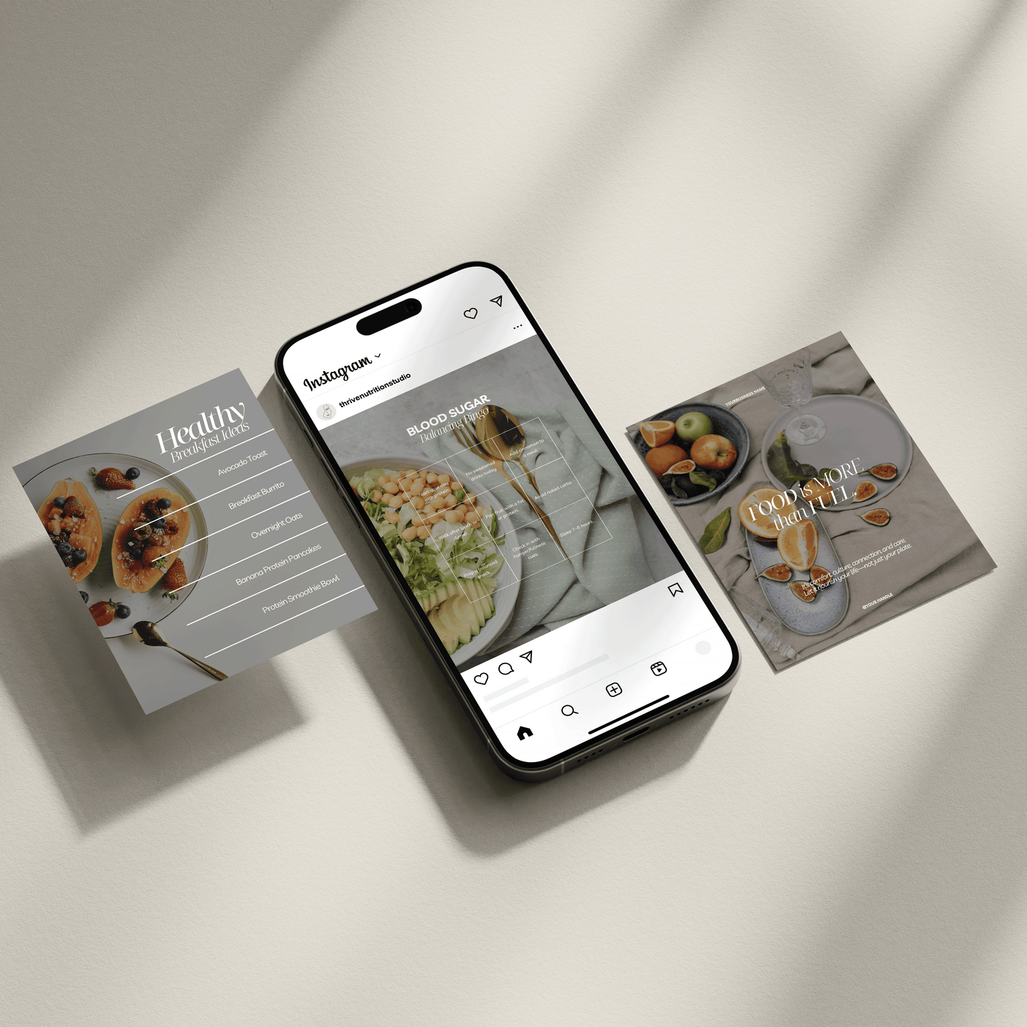 Complete Nutrition & Health Coach Instagram Post Bundle - Thrive Nutrition Studio