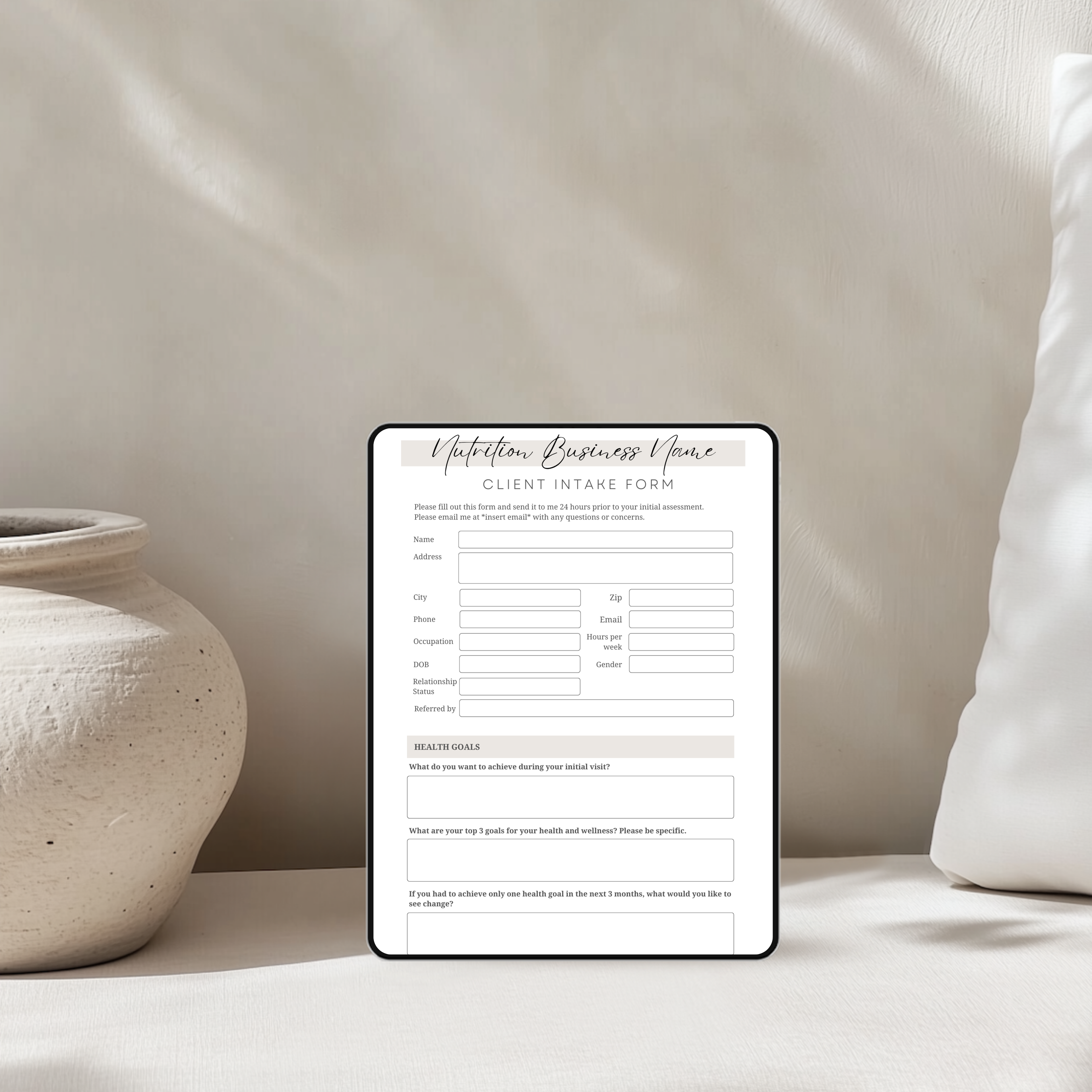 Client Intake & Onboarding Forms