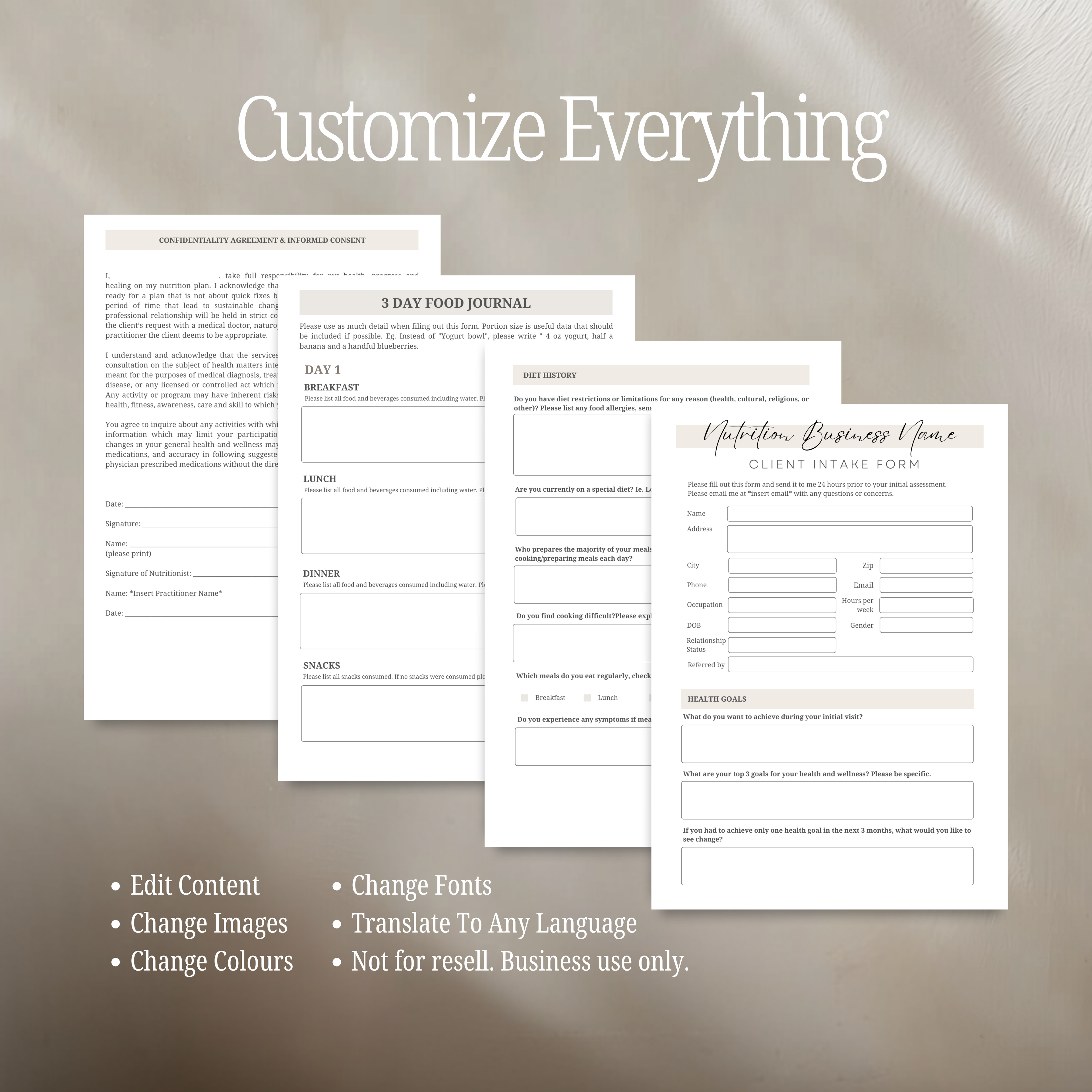 Client Intake & Onboarding Forms