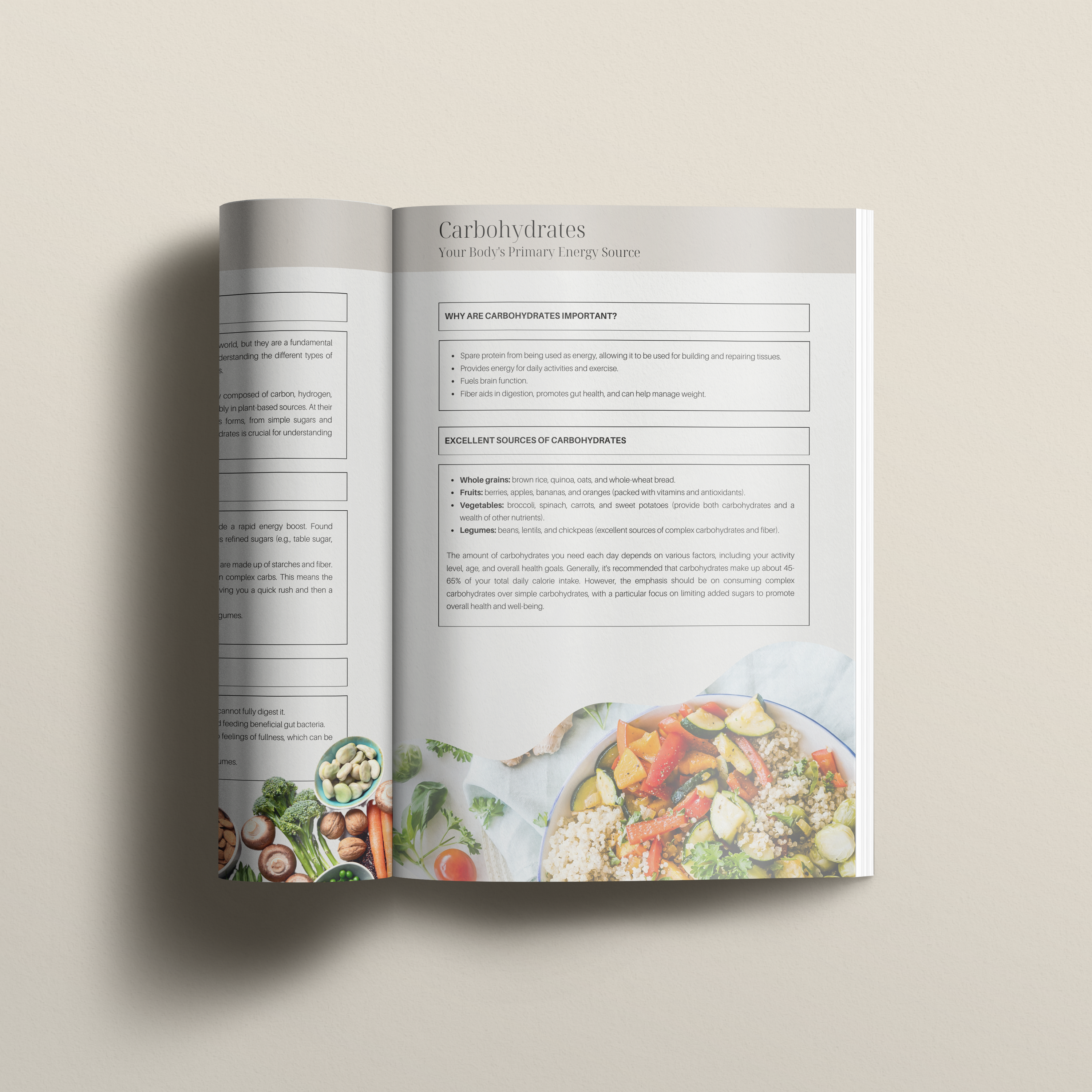 Beginners Macronutrient Health Guide Template - Thrive Nutrition Studio