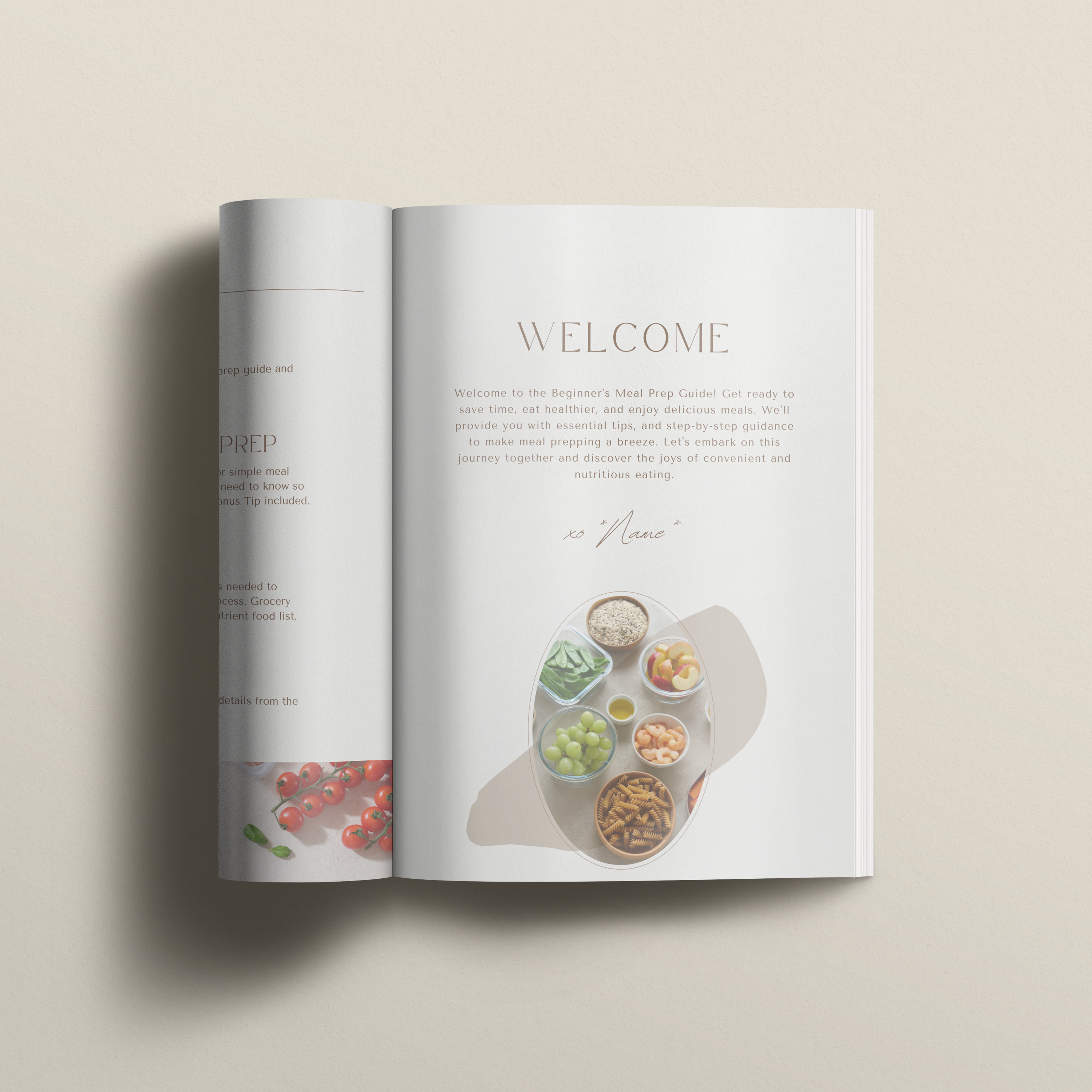 Beginners Meal Prep Health Guide Template - Thrive Nutrition Studio