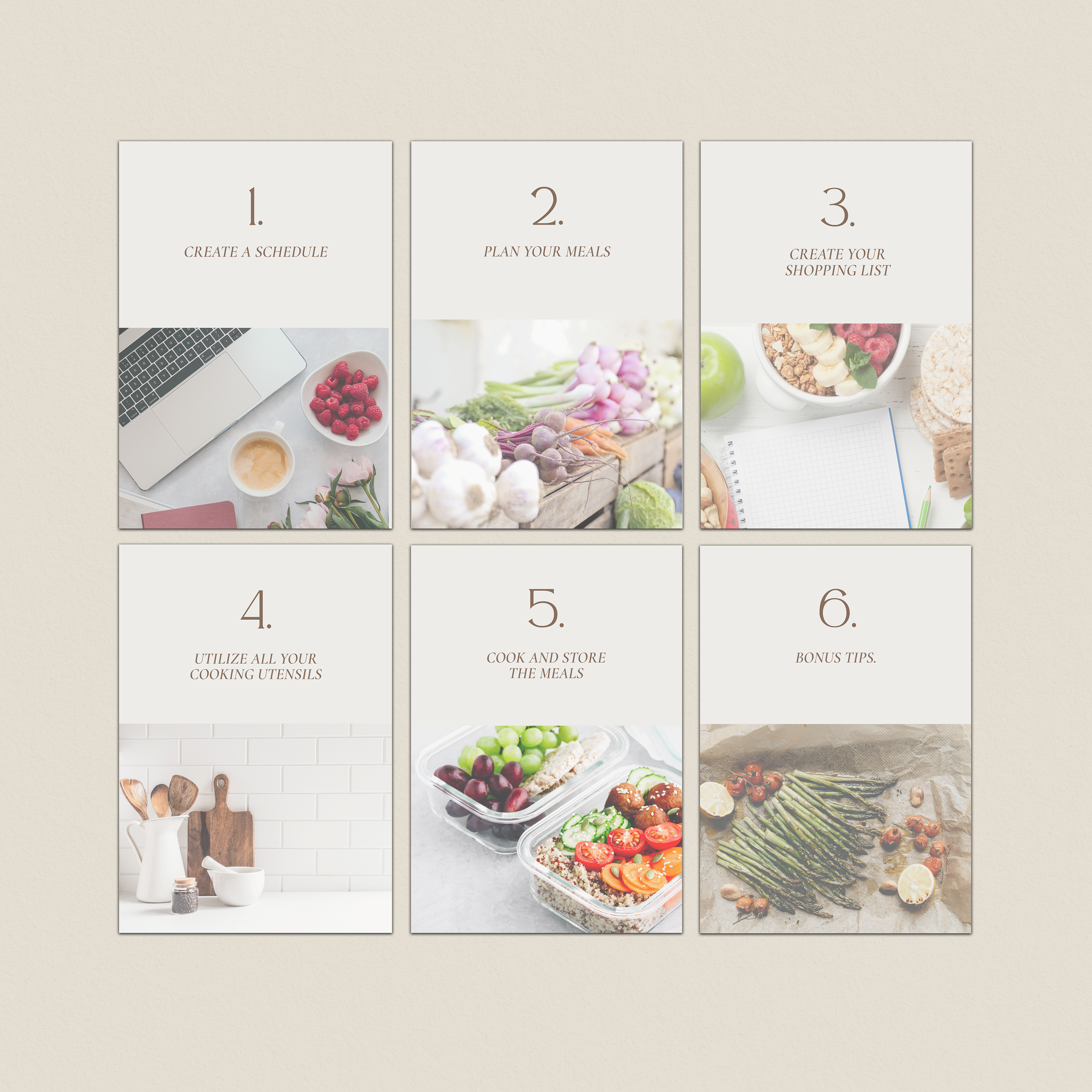 Beginners Meal Prep Health Guide Template - Thrive Nutrition Studio