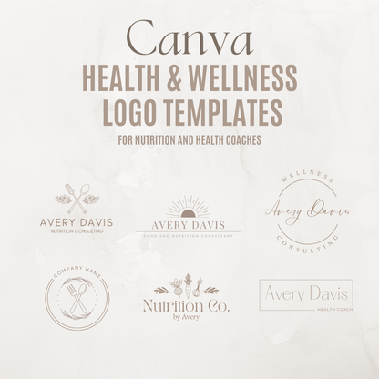 Nutrition and Health Business Customizable Logo Designs