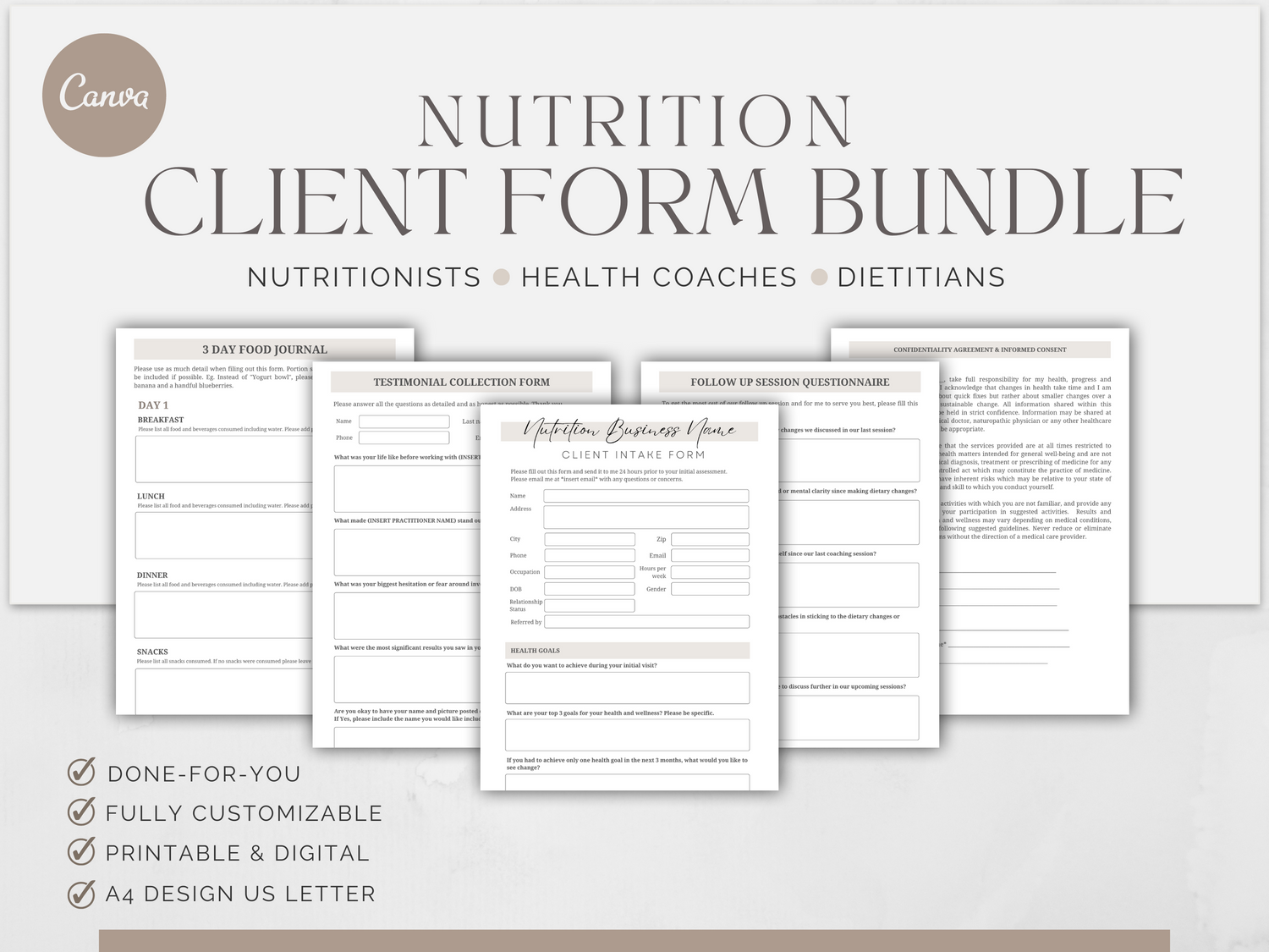 All-In-One Nutrition &amp; Wellness Business Bundle | Email Marketing, Social Media &amp; Lead Magnets - Thrive Nutrition Studio