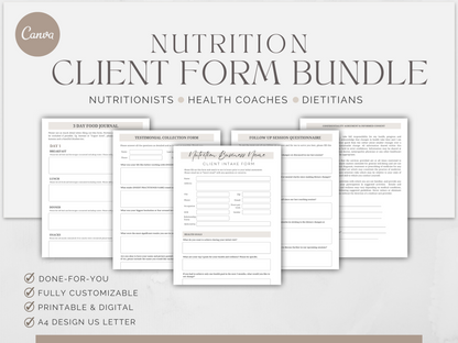 All-In-One Nutrition &amp; Wellness Business Bundle | Email Marketing, Social Media &amp; Lead Magnets - Thrive Nutrition Studio