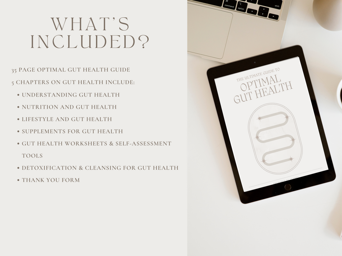 Comprehensive Optimal Gut Health Guide Template | Lead Magnet - Thrive Nutrition Studio