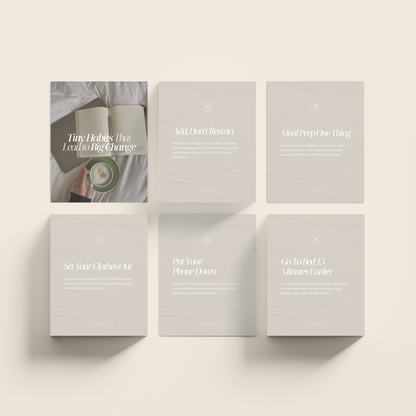 Health &amp; Wellness Carousel Instagram Templates - Thrive Nutrition Studio