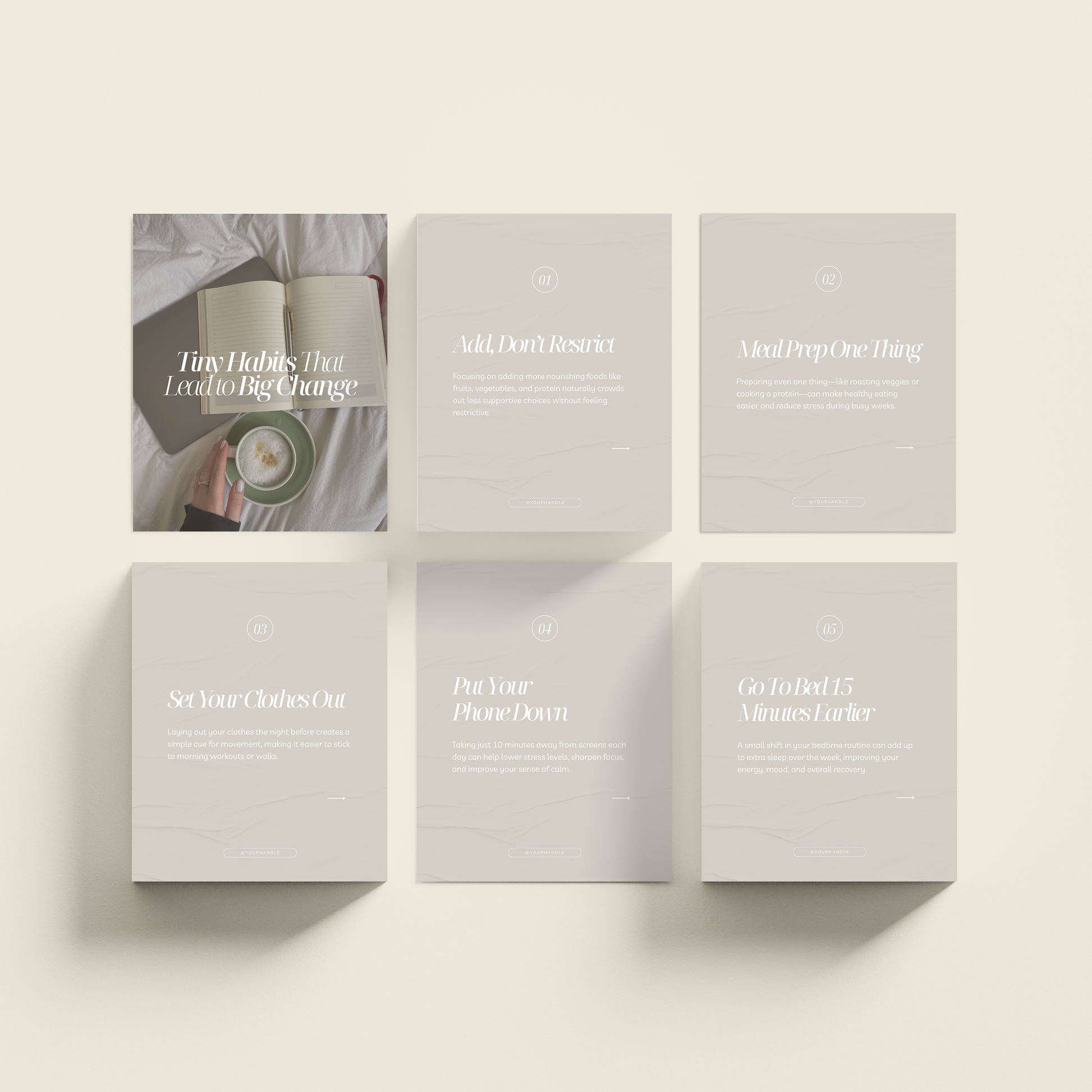 Complete Nutrition & Health Coach Instagram Post Bundle - Thrive Nutrition Studio