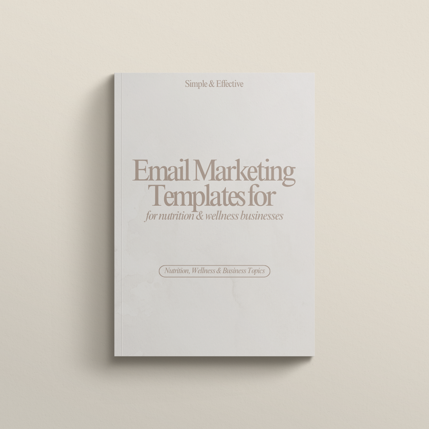 Nutrition &amp; Wellness Business Email Marketing Template Bundle
