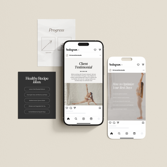 Fitness Coach Instagram Templates - Thrive Nutrition Studio
