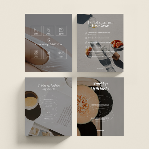 Health Coach Instagram Templates - Thrive Nutrition Studio