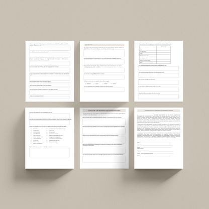 Nutrition Client Intake Form Bundle