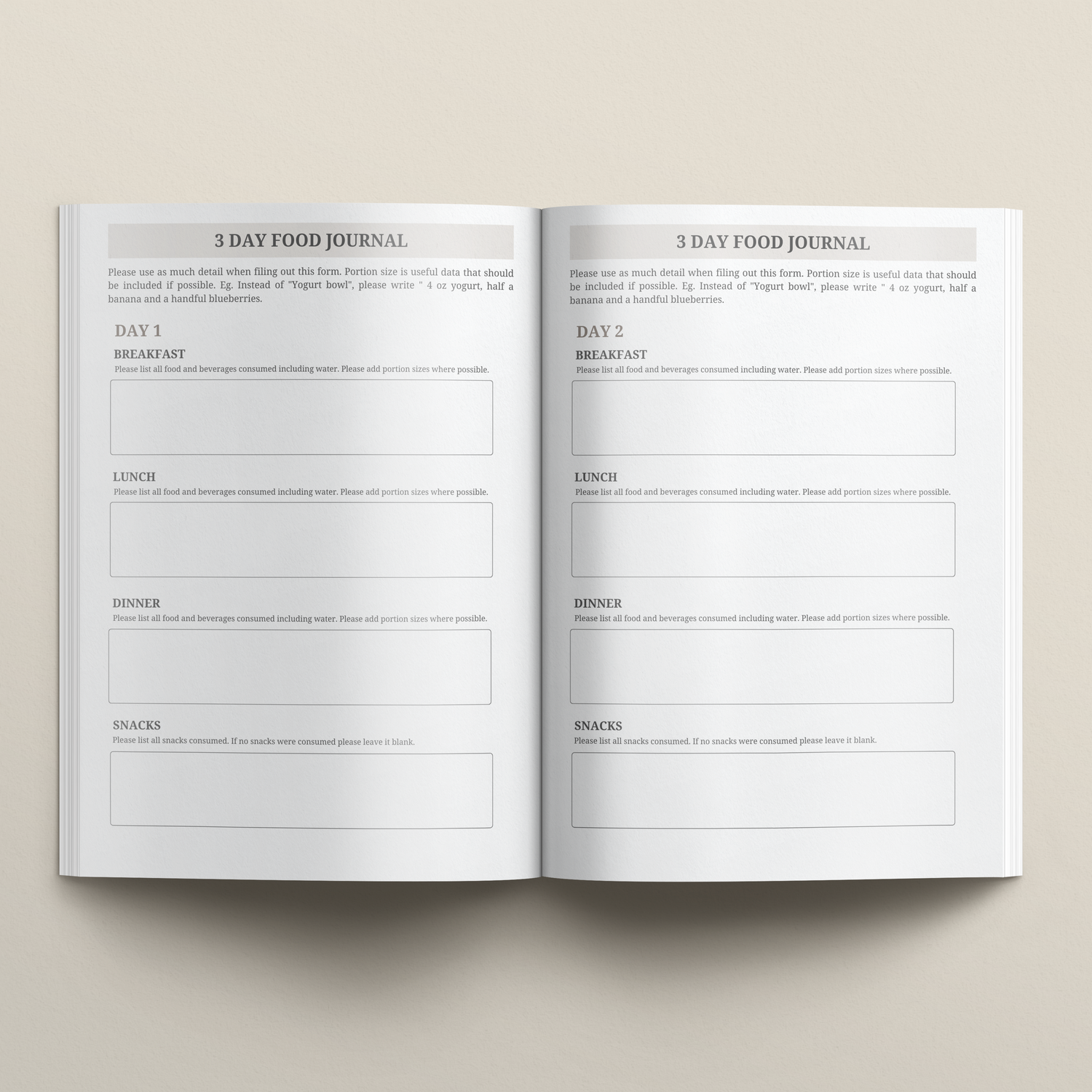Nutrition Client Intake Form Bundle