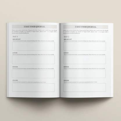 Nutrition Client Intake Form Bundle