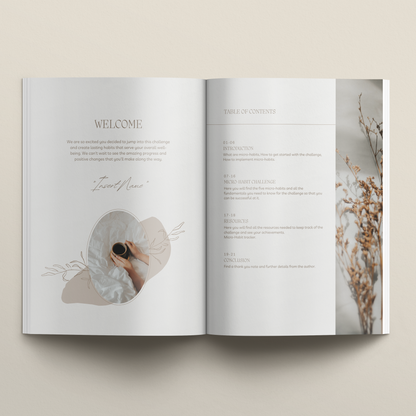 30 Day Nutrition Habit Challenge eBook Template | Lead Magnet