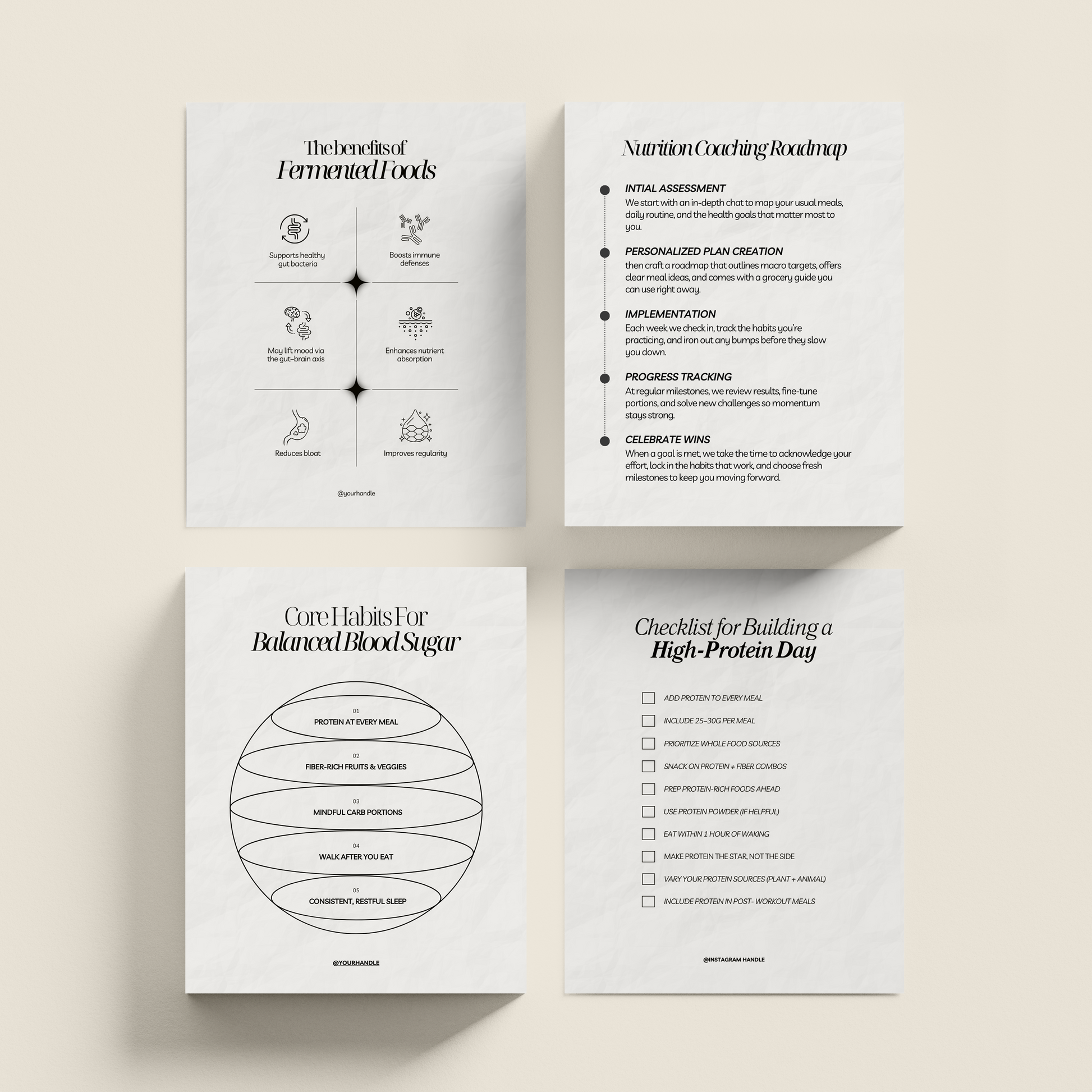 Nutrition Coach Instagram Templates - Thrive Nutrition Studio