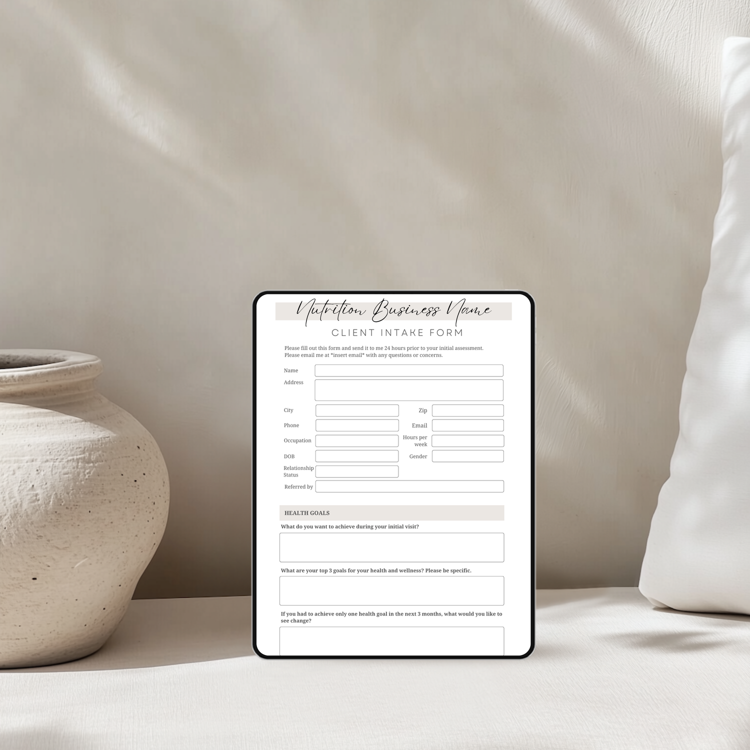 Client Intake &amp; Onboarding Forms