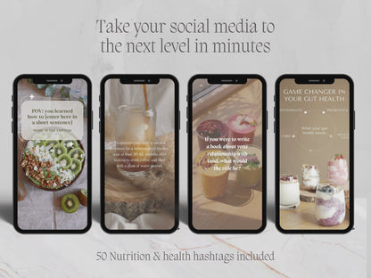 Nutrition &amp; Wellness Instagram Reels Boost your online presence as a health expert. Get 35 customizable, high-quality Nutrition &amp; Health Instagram Reels plus trending hashtags.