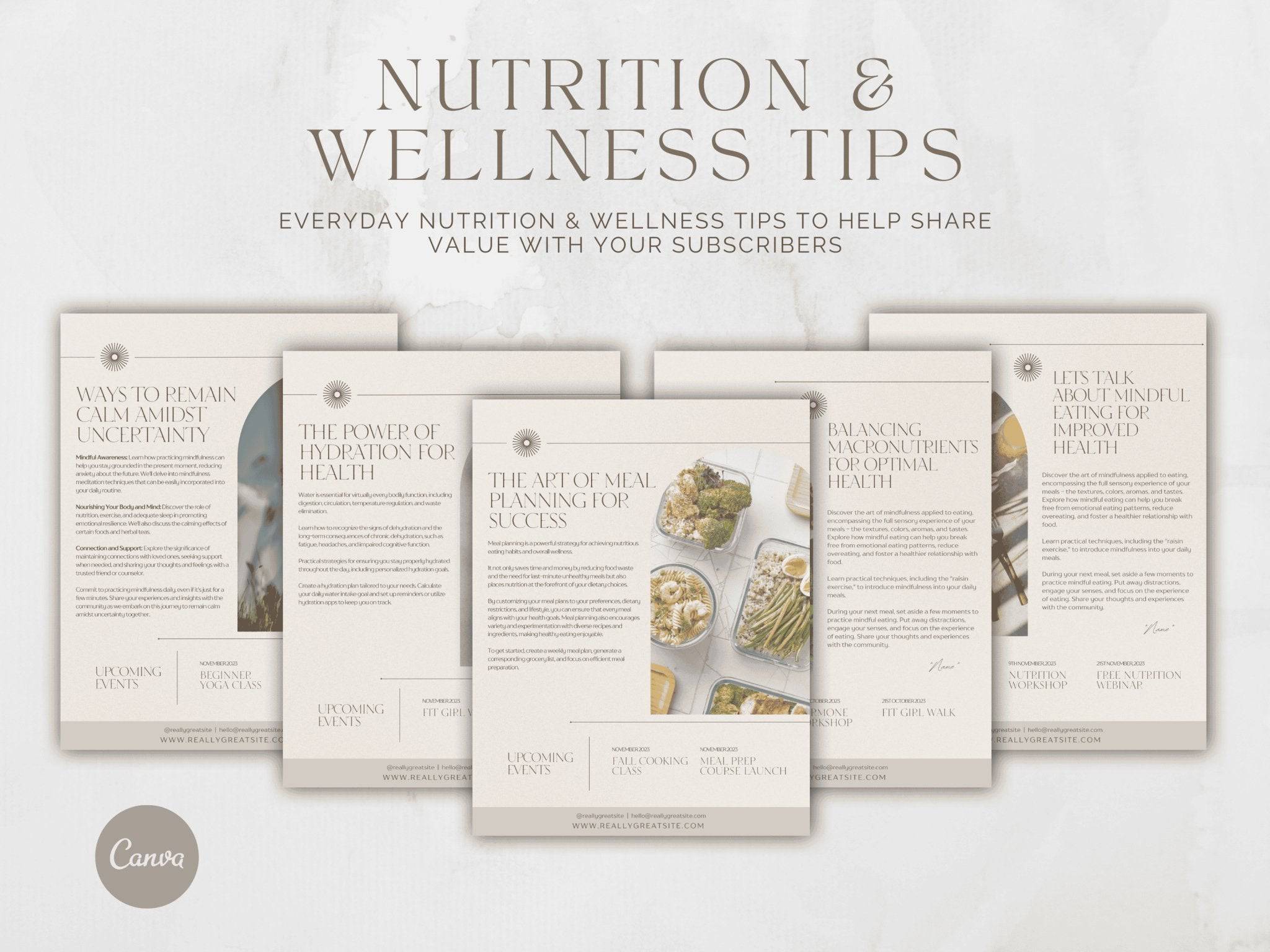 All-In-One Nutrition &amp; Wellness Business Bundle | Email Marketing, Social Media &amp; Lead Magnets