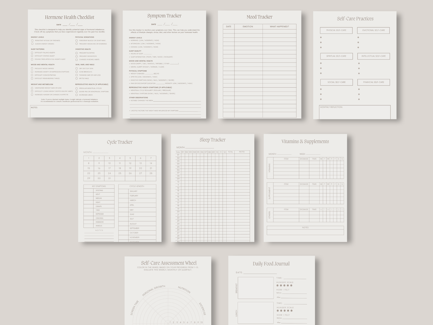 Comprehensive Hormone Health Guide Template | Lead Magnet