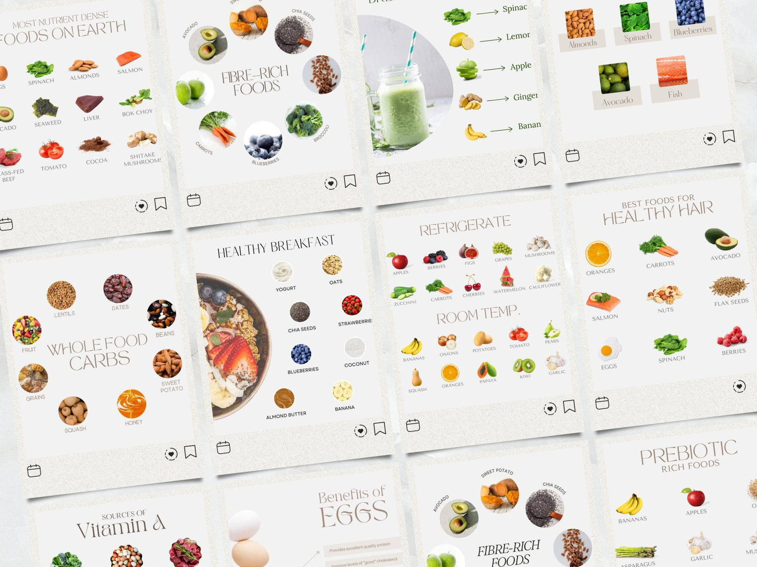 Nutrition Facts Instagram Post Templates