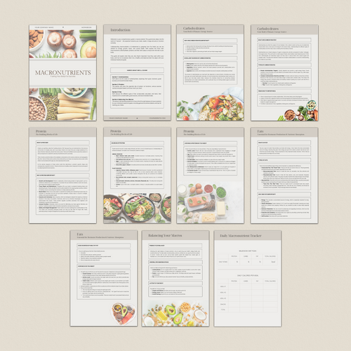Beginners Macronutrient Health Guide Template - Thrive Nutrition Studio