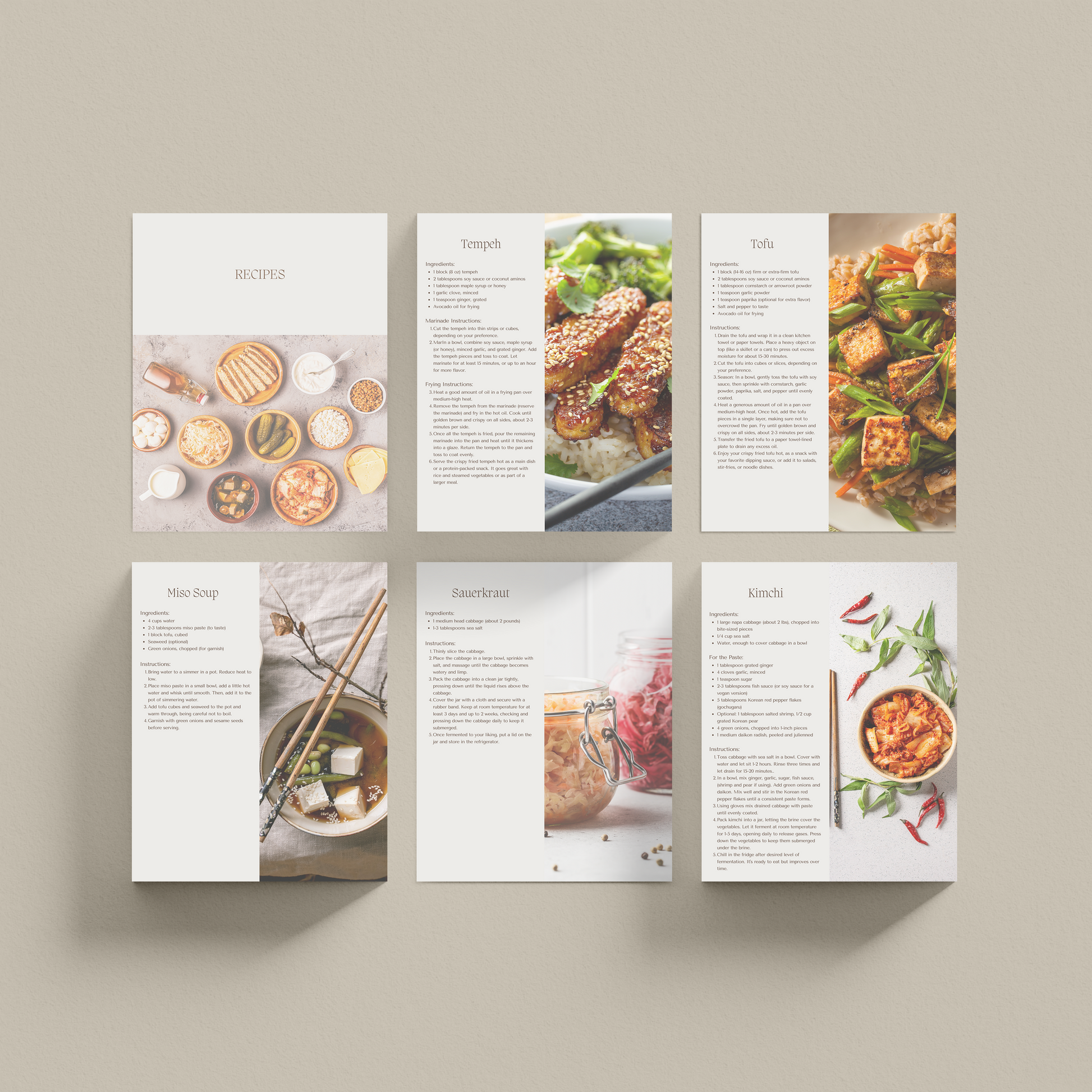 Comprehensive Fermented Foods Guide Template | Lead Magnet - Thrive Nutrition Studio