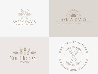 Nutrition and Health Business Customizable Logo Designs