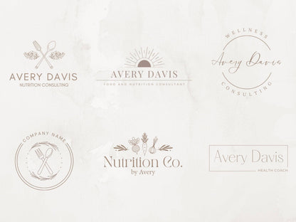 Nutrition and Health Business Customizable Logo Designs