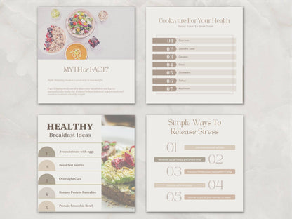 Nutrition Coach Instagram Post Templates