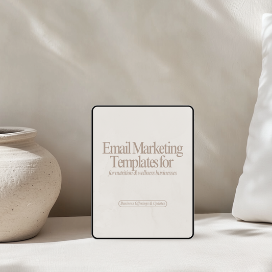 Paquete de plantillas de marketing por correo electrónico para empresas de nutrición y bienestar